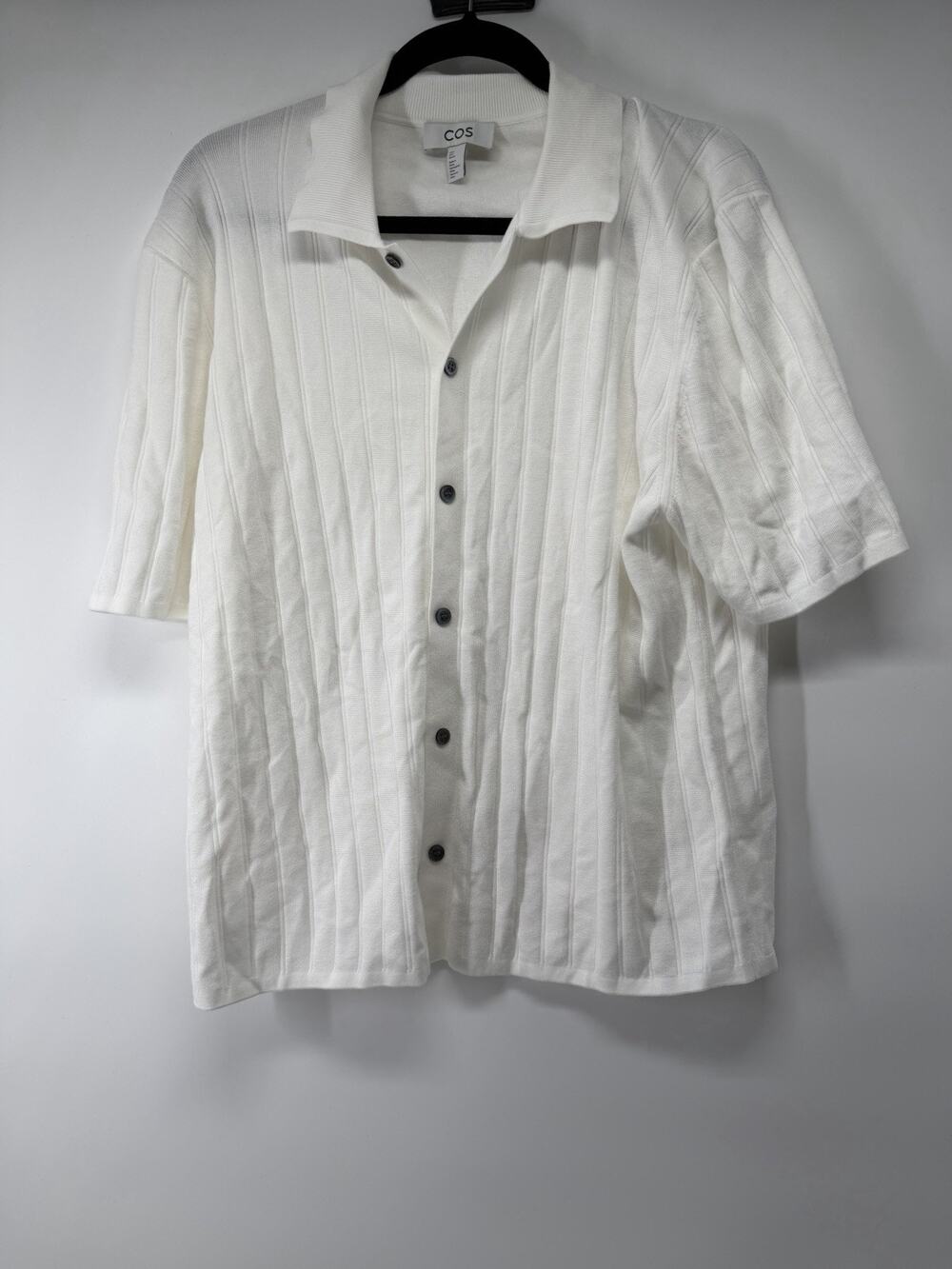 COS RIBBED-KNIT COTTON SHIRT Men’s Size Small NWOT